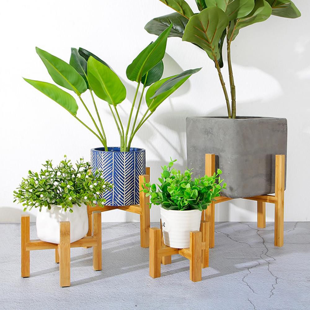 Bonsai Garden Display Stands - Bambusowa dekoracja wnętrz na zewnątrz Podstawa