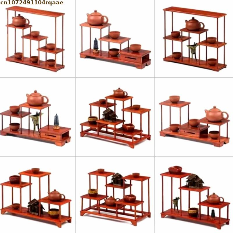 Bonsai Garden Display Stands - Drewniany uchwyt na doniczkę Roślina Bonsai