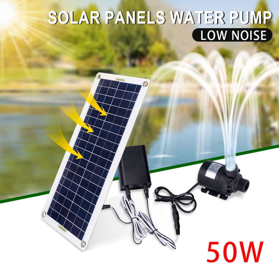 Bonsai Garden Fountain - Zestaw pompy wodnej solarnej 50W, cicha