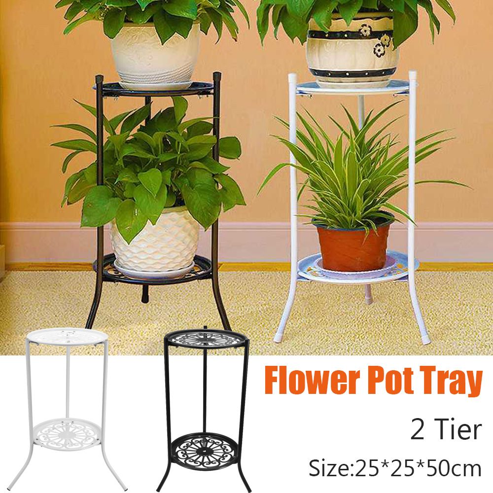 Bonsai Garden Display Stands - 2-poziomowy elegancki kwietnik na balkon, do