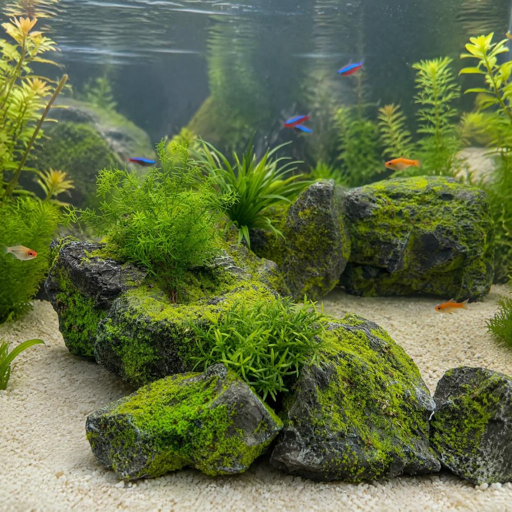 Sztuczne kamienie z mchem do a – Bonsai Garden With Pond recenzja i cena