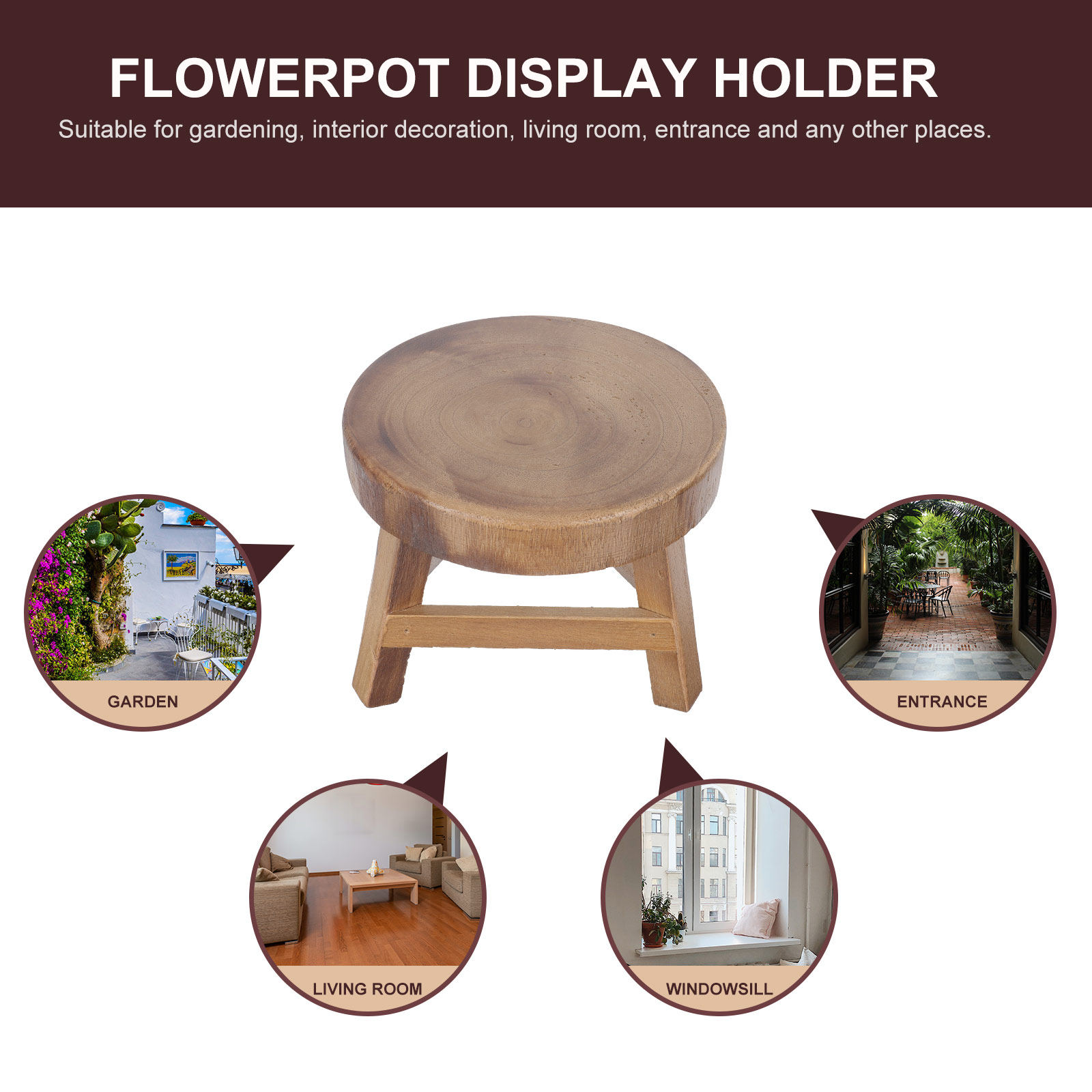 1 szt. Drewniany stojak na don – Bonsai Garden Display Stands recenzja i cena