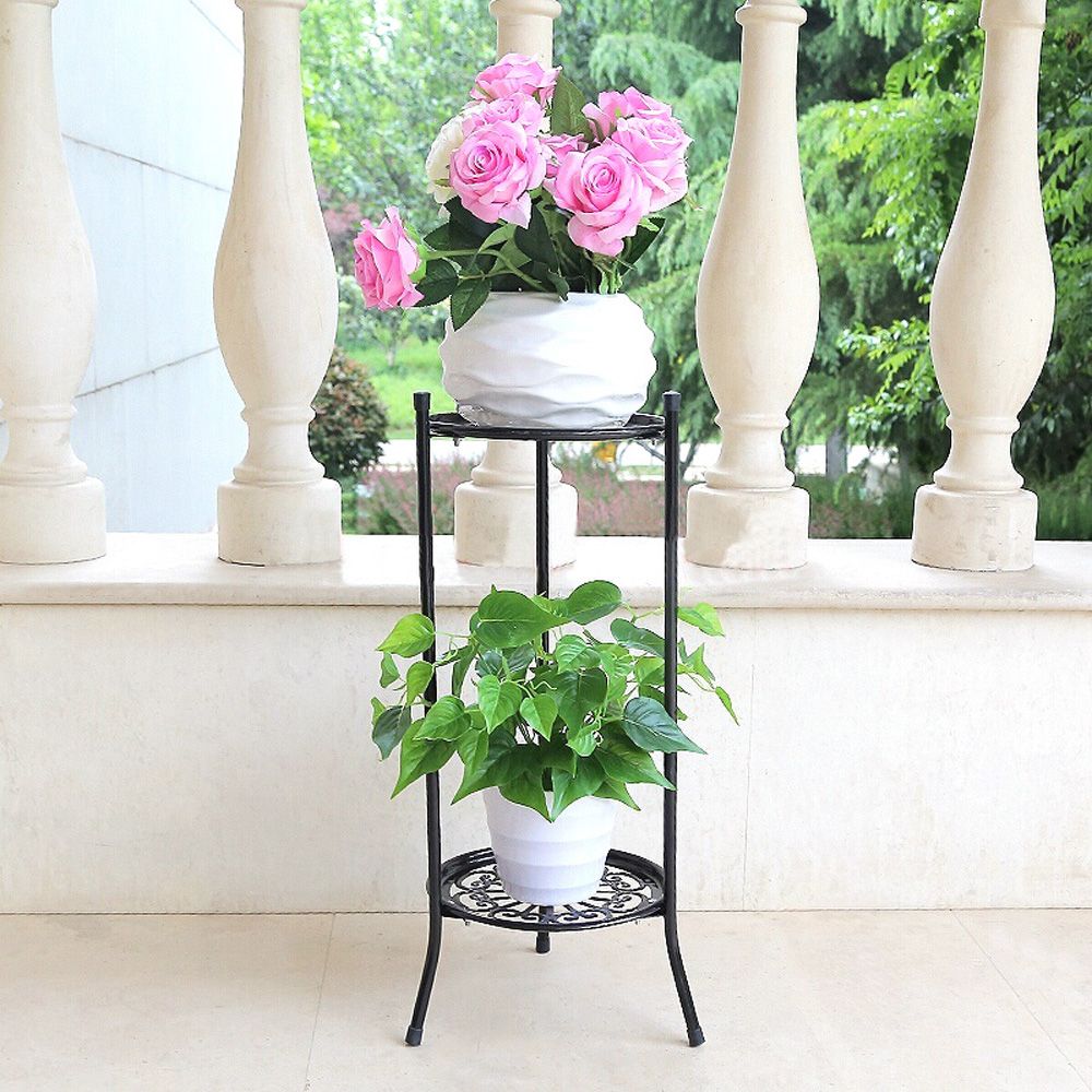 2-poziomowy elegancki kwietnik – Bonsai Garden Display Stands recenzja i cena